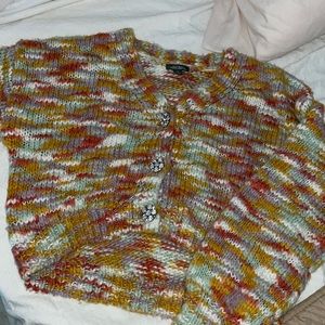 colorful cardigan